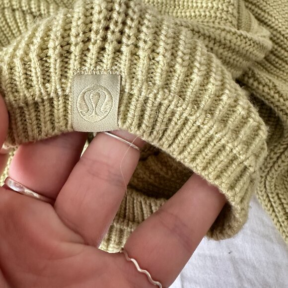 Lululemon Ribbed Turtleneck Sweater Dew Green M/L - Picture 8 of 10